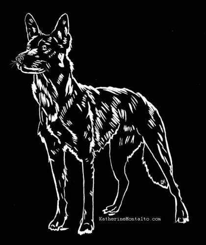 2019 10 06 inktober black dog invert