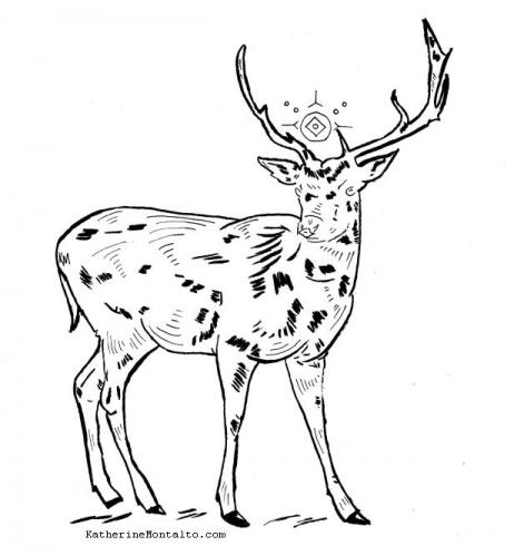 2019 10 07 inktober deer